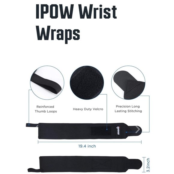 NWOT iPow Wrist Wrap Weightlifting Exercise Band - Picture 6 of 8